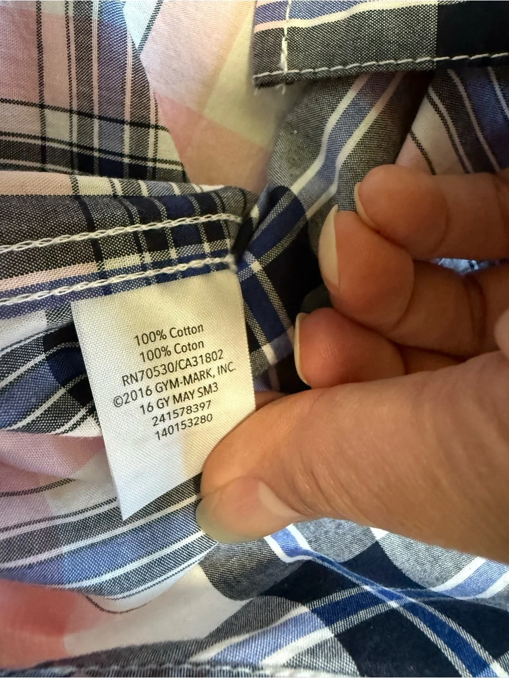 Gymboree soft plaid